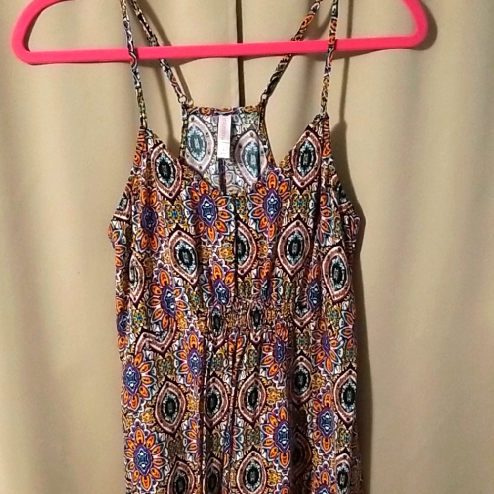 Exotic Print Long Dress